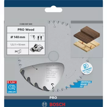 Bosch 2608837669 circular saw blade, 140 mm