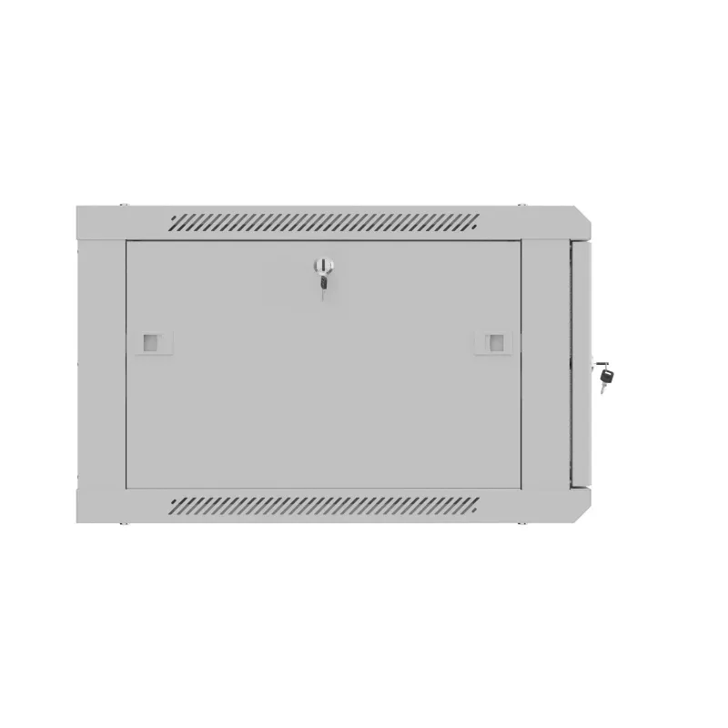 Lanberg WF01-6606-23S Wall-Mount Rack Cabinet 19 inch 6U 600x600 mm Grey Perforated Door (Flat Pack)