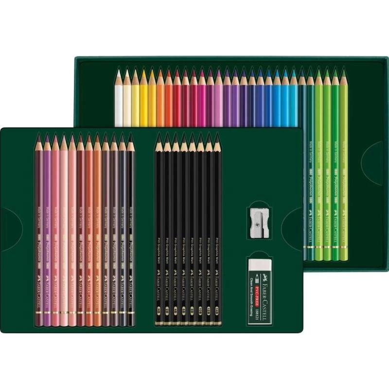 Oil-based pencil Faber-Castell Polychromos & Pitt Graphite Matt Set 48 pc Multicolour