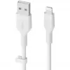 Cable Belkin Cbl Scicone USB-A LTG 2M blc White USB A USB C Lightning