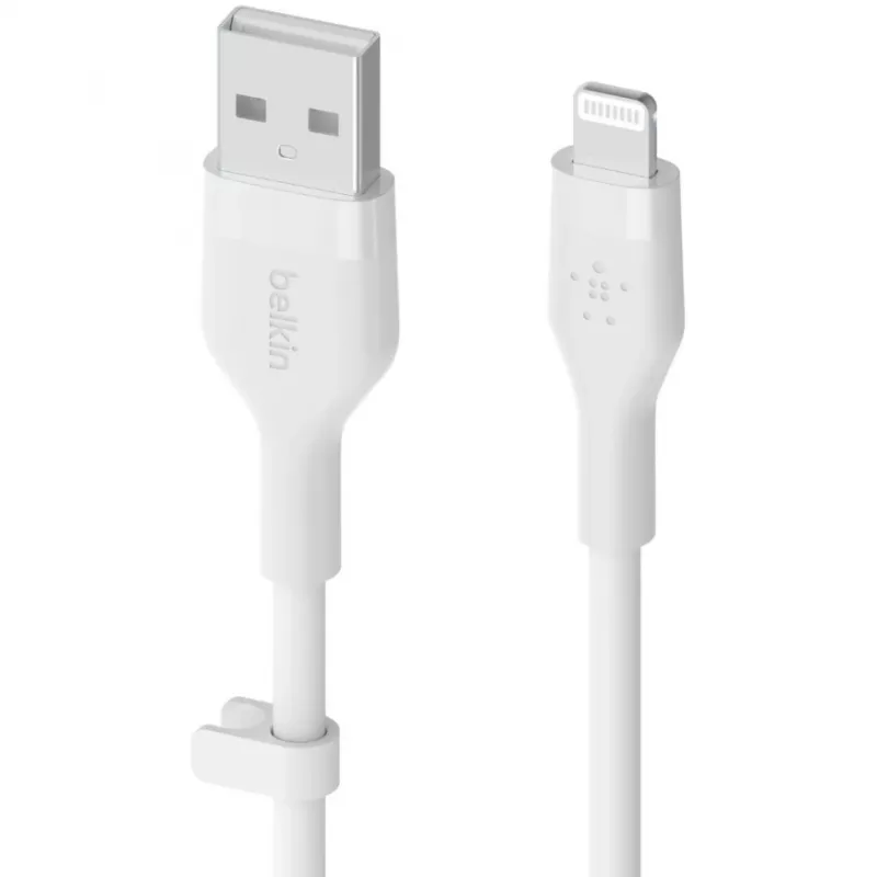 Cable Belkin Cbl Scicone USB-A LTG 2M blc White USB A USB C Lightning