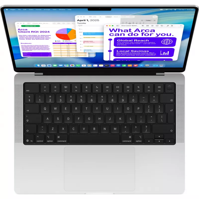 Apple MacBook Pro Silver MDE44D/A - 35,6cm (14''), M5 10-Core Chip, 10-Core GPU, 16GB RAM, 512GB SSD/ without Power Supply