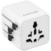 Travel adapter CANYON OnTour One EU UK US AUS White (CNS-TA1005W) - universal plug conversion for EU/UK/US/AUS