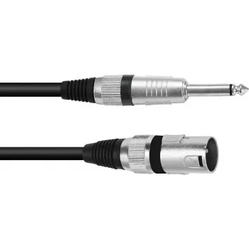 XLR to 6.3 mm Mono Adapter Cable Omnitronic 3022519B — 1× XLR 3-pin to 1× 6.3 mm mono, 2 m