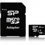 MicroSDXC flash card Silicon Power 128 GB UHS‑I (Class 10, U1), 85 MB/s, black, with SD adapter