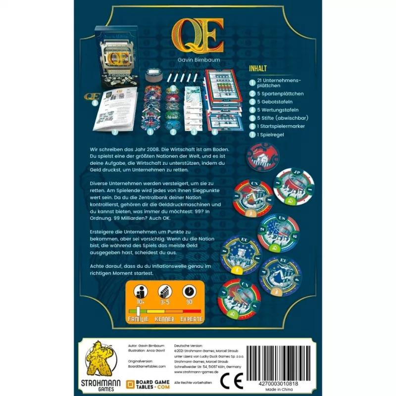 Q.E., Board Game