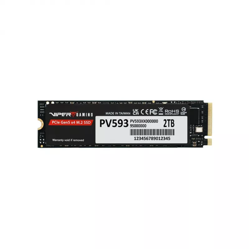 M.2 2280 NVMe PCIe Gen5 x4 SSD PATRIOT PV593P2TBM28H 2 TB, NVMe 2.0, 14000/13000 MB/s