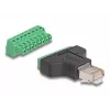 DeLOCK Adapter RJ45 male > Terminal Block 8 pin 2-part 3.81 mm