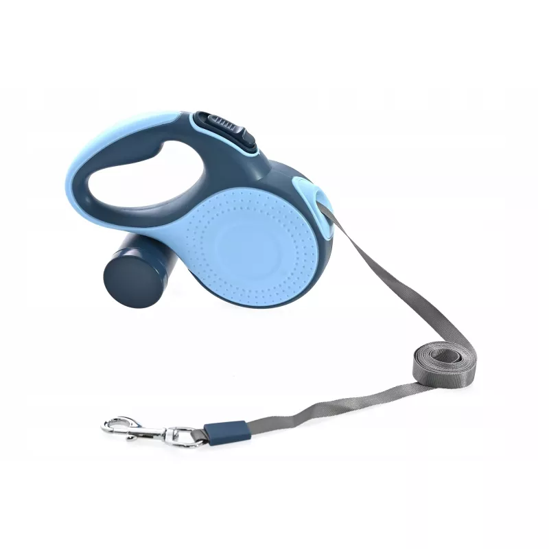 Retractable Dog Leash Extralink Pupilplanet 5 m with LED and Waste Bag Container