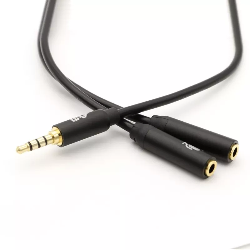 Adapter TB 3.5mm MiniJack splitter 1x 3.5mm male to 2x 3.5mm female, model AKTBXAJ0P2J030B