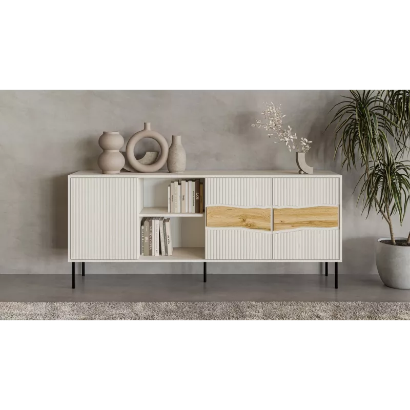 Cama INSERTO 3D1W chest of drawers 190x40x80 cashmere + LED
