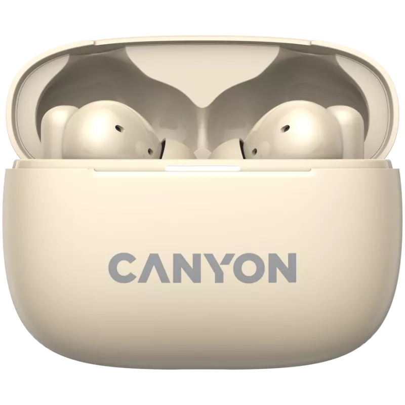 Canyon CNS-TWS10BG Headphones and Headset True Wireless Stereo (TWS) In-Ear calls/music/Sport/everyday use USB Type-C Bluetooth Beige (CNS-TWS10BG)