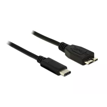 USB Cable DeLOCK 1m USB 3.1 USB 3.2 Gen 2 USB C Micro-USB B Black