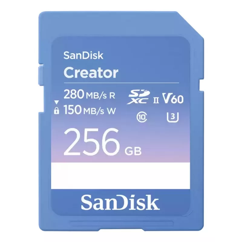 SanDisk Creator SD Memory Card UHS-II 256GB High Transfer Speeds up to 280 MB/s