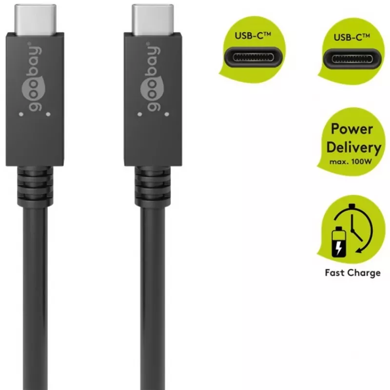 Goobay 49254 USB Cable Black