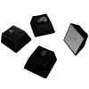 GLORIOUS GPBT Backlit Keycaps — ANSI layout, PBT material, black