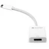 USB Adapter, USB-C Plug > DisplayPort Socket (White, 11cm)