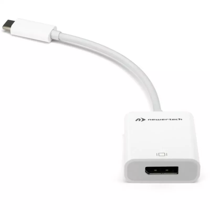 USB Adapter, USB-C Plug > DisplayPort Socket (White, 11cm)