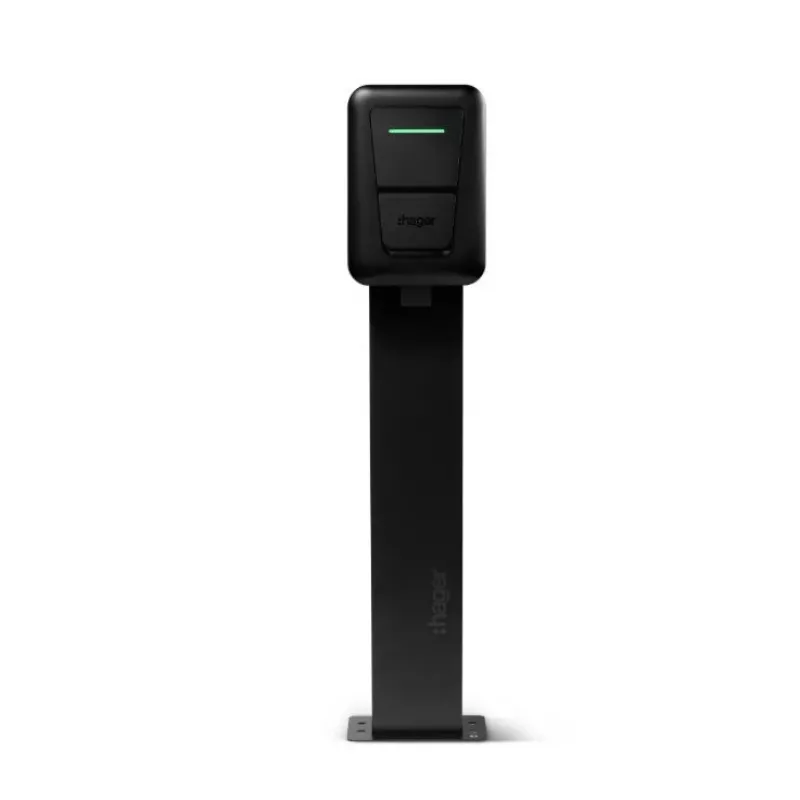 Wall‑mount EV charging station Hager witty one 11 kW 3‑phase with Type 2 socket, RFID, Bluetooth, 4.5 m cable, IP55, IK10