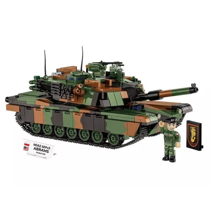 Construction set Cobi M1A2 SEPV3 Abrams model with 1,065 bricks