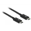 USB Cable DeLOCK 84847 USB 3.2 Gen 2 2m USB C Black