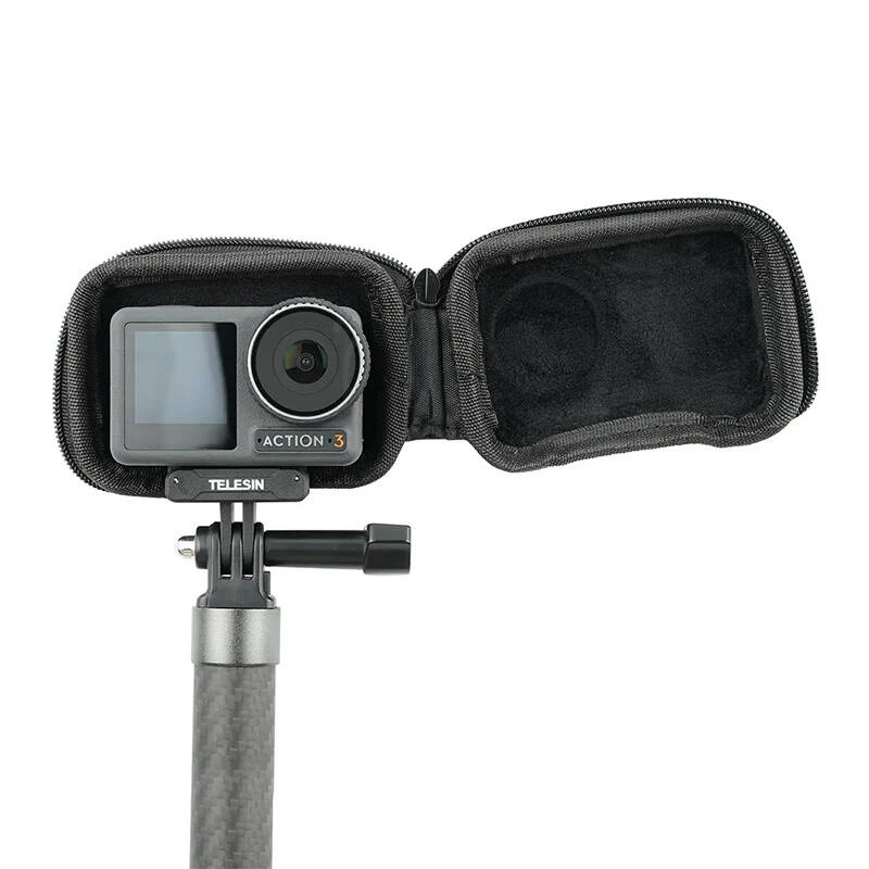 Telesin carrying bag for DJI Action 3/4/5 Pro camera — compact design, durable material