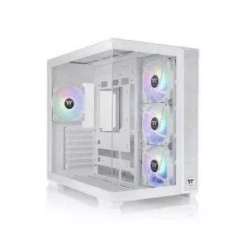 Computer case THERMALTAKE Midi S380 TG ARGB Snow White — tempered glass, ARGB lighting