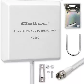 External 4G/5G LTE antenna QOLTEC 9 dBi with SMA connector and 3 m cable