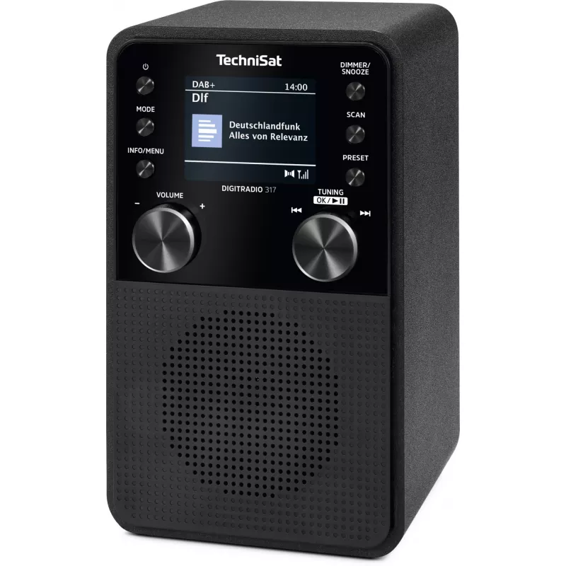 Digital radio TECHNISAT DigitRadio 317 — black, FM and DAB+ reception