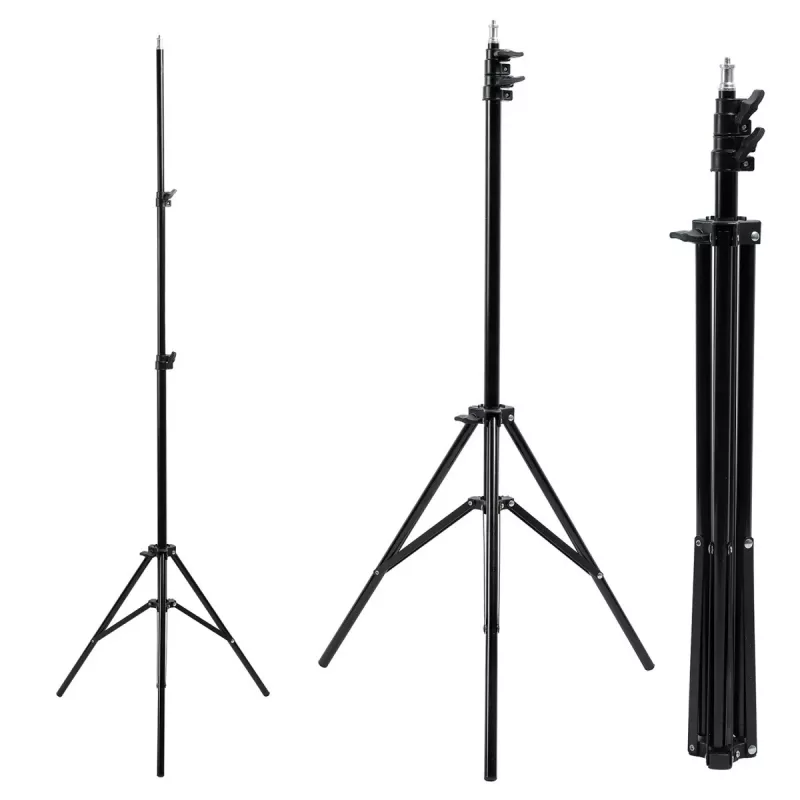 Tripod MACLEAN MC-163 lightweight adjustable-height tripod for cameras and smartphones, compact foldable design