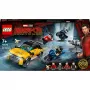 LEGO set Marvel Escape from the Ten Rings 76176 with minifigures and vehicles