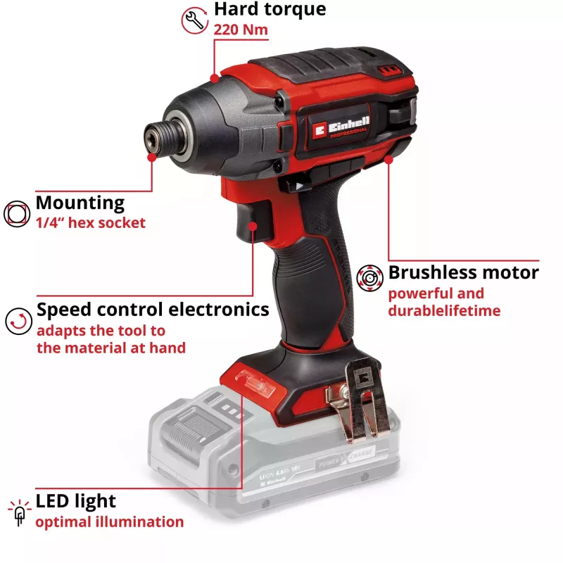 Cordless Impact Wrench Einhell 4510085 18V 300Nm