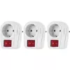 Power Socket Set Renkforce Switchable 3 Pieces 2-Pole White