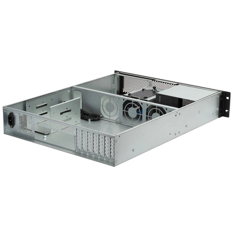 SilverStone RM23-502 Rackmount Server Chassis, ATX, USB 3.0 - 2U - black