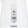 Electric kettle SEVERIN 1 L 2200 W white — cordless, 360° base, concealed heating element