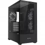 PC tower case Sharkoon SK6 ARGB Tower ATX Black — mid-tower ATX, ARGB lighting, tempered glass side panel