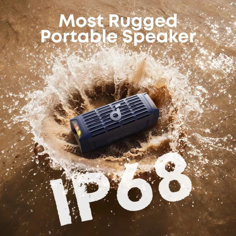 Portable Bluetooth speaker Anker Soundcore Boom 3i — 50W, waterproof, battery-powered