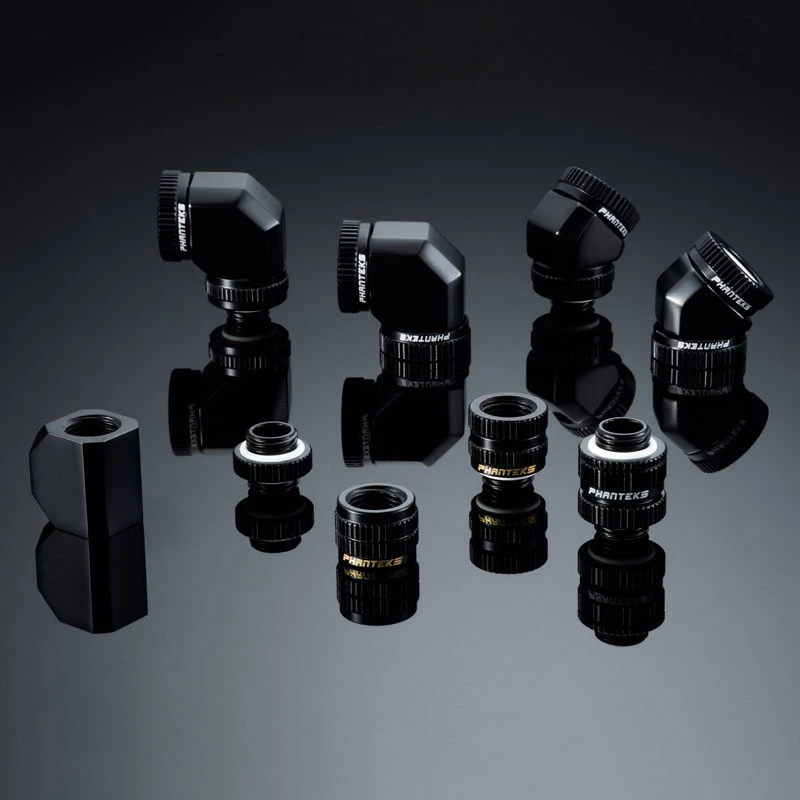 Adapter for liquid cooling systems PHANTEKS PH-RA_BK_MF — Satin Black, compatible with Phanteks Glacier components
