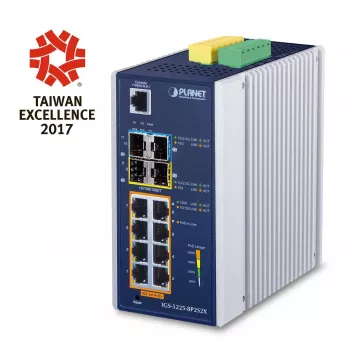 Managed L3 Gigabit Ethernet Switch PLANET IGS-5225-8P2S2X