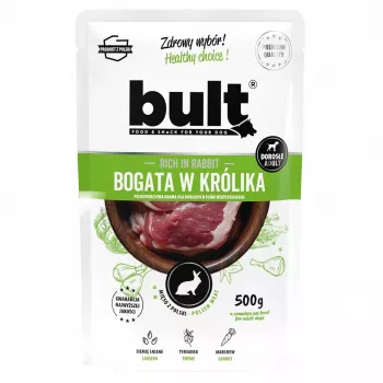 BULT Rabbit-Rich Meat Pouch wet dog food 500g