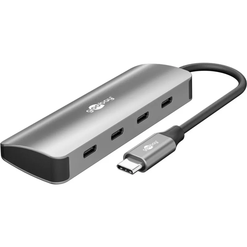 Goobay Slim 4-Port USB-Hub USB-C auf 10 Gbit/s - -Plug> 4x (76565)