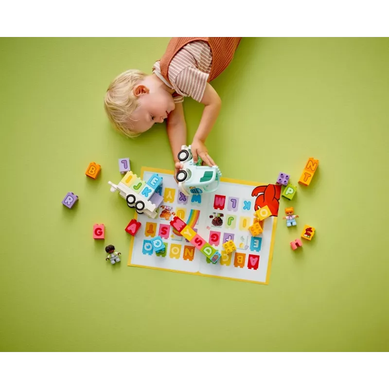 Construction toy LEGO DUPLO 10421 ABC Truck, 36 pieces, 2 minifigures, for ages 2+, dimensions 110×140×70 mm