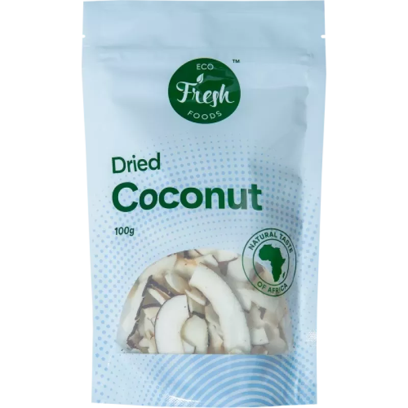 Dried coconut Eco fresh foods 100 g – shredded desiccated coconut, 100 g pack
