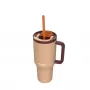 Thermal mug with telescopic straw Kambukka Rio Tumbler 950ml Almond Dream