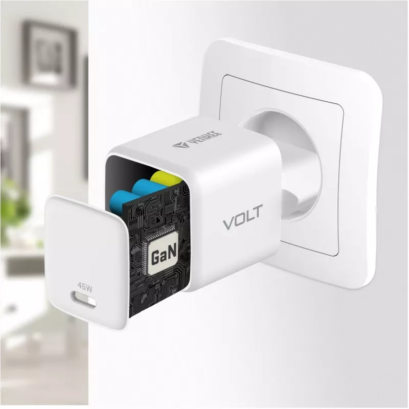 USB-C Charger YENKEE G45 VOLT 45W Power Delivery 3.0, 3A output