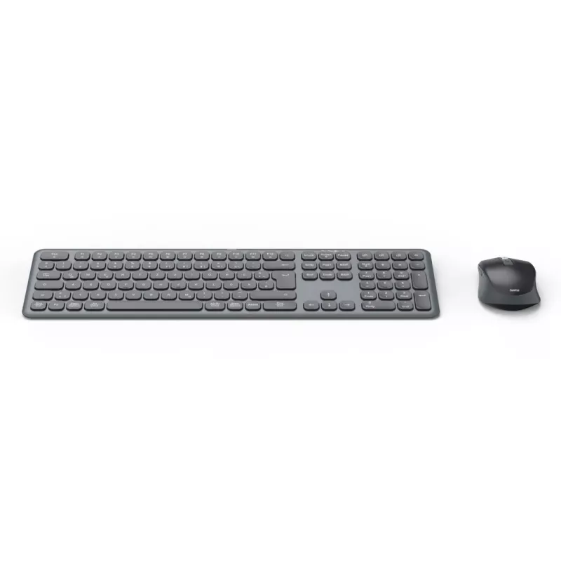 multi device keyboard and mouse set black gre