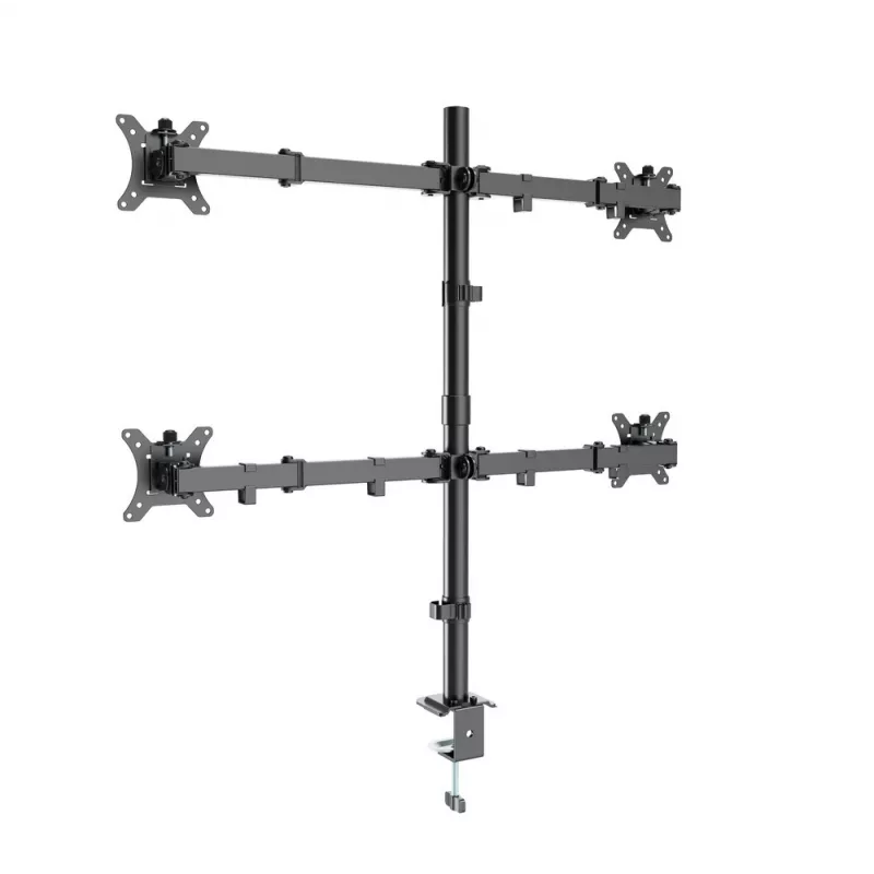 Monitor mount Gembird MA-D4-01, desk clamp for up to 4 displays, 32 inch (81.3 cm), 40 kg, VESA 75x75–100x100, black