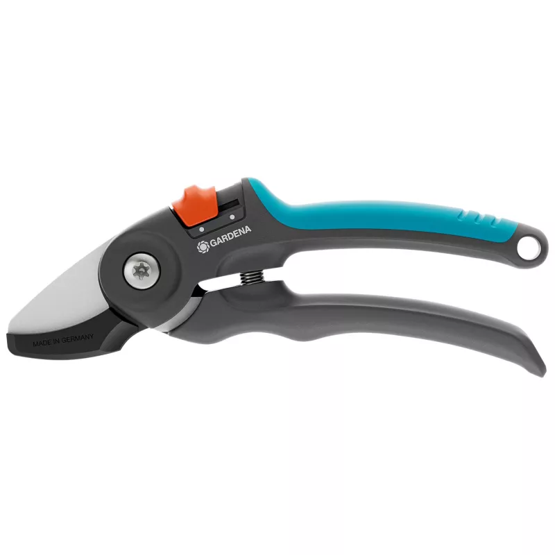Pruning shears GARDENA PremiumCut 12240-20 anvil for dry wood, grey/turquoise