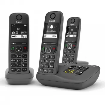 Analog/DECT telephone Gigaset AE690A Caller ID Wireless 3 handsets