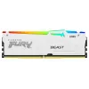 Kingston FURY Beast RGB KF552C40BWAK2-16 DDR5-5200 16GB (2x8GB) kit, CL40, white